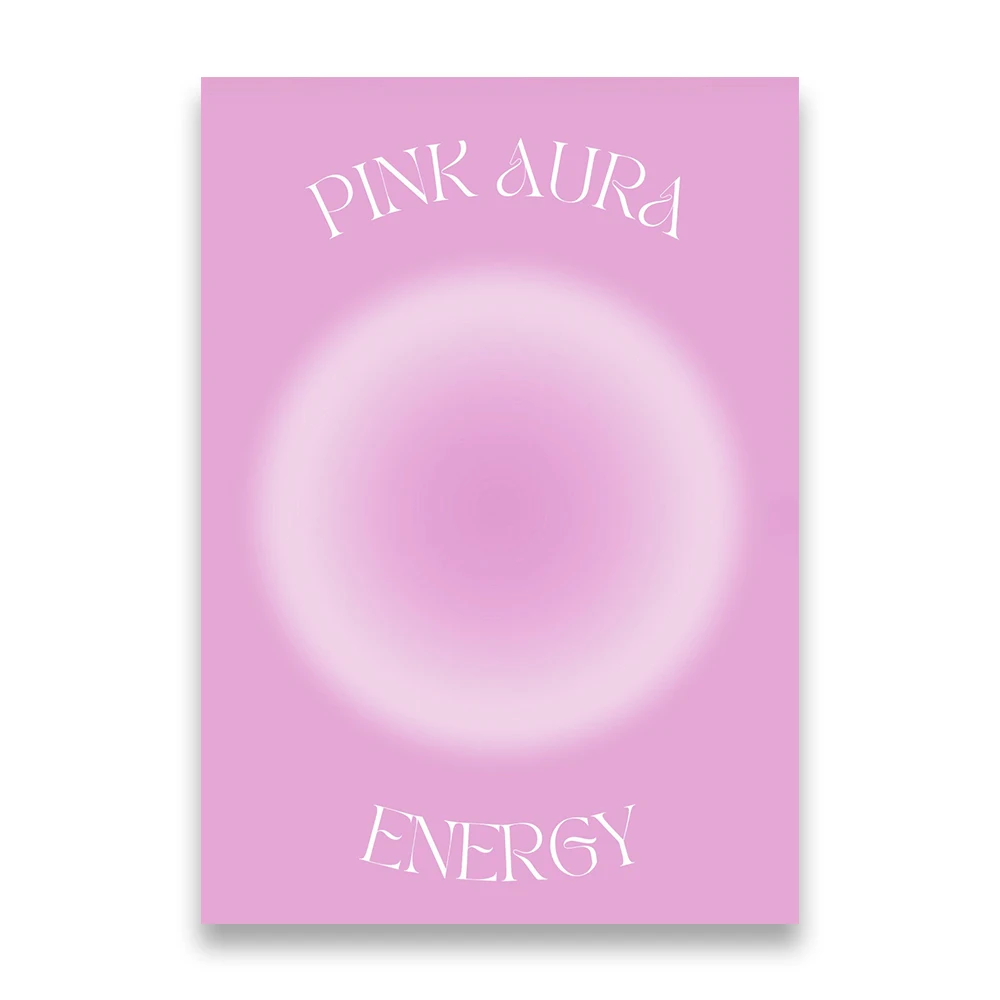 Plakat Różowa Aura Gradient Afirmacja Wzór 5