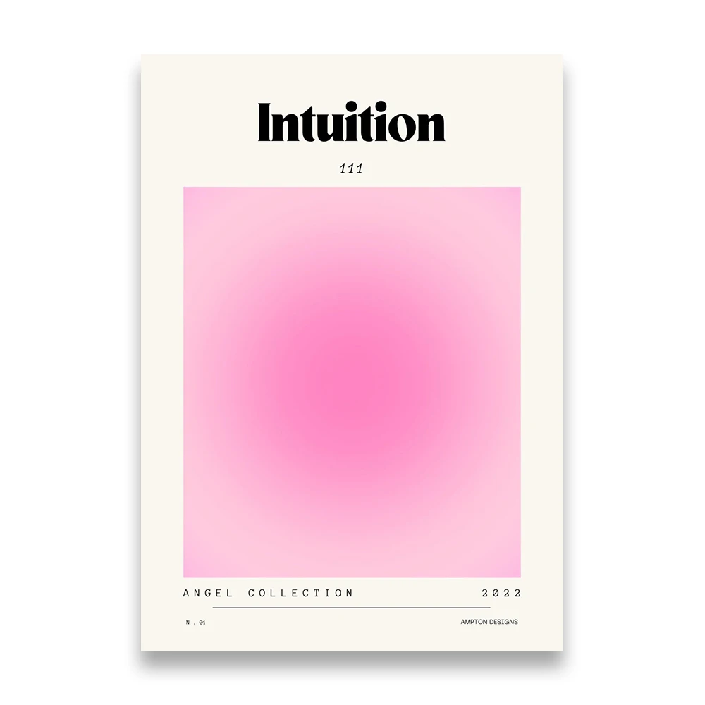 Plakat Różowa Aura Gradient Afirmacja Wzór 8