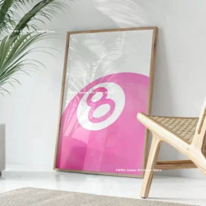 Różowa typografia w stylu groovy - plakat motywacyjny Brązowy