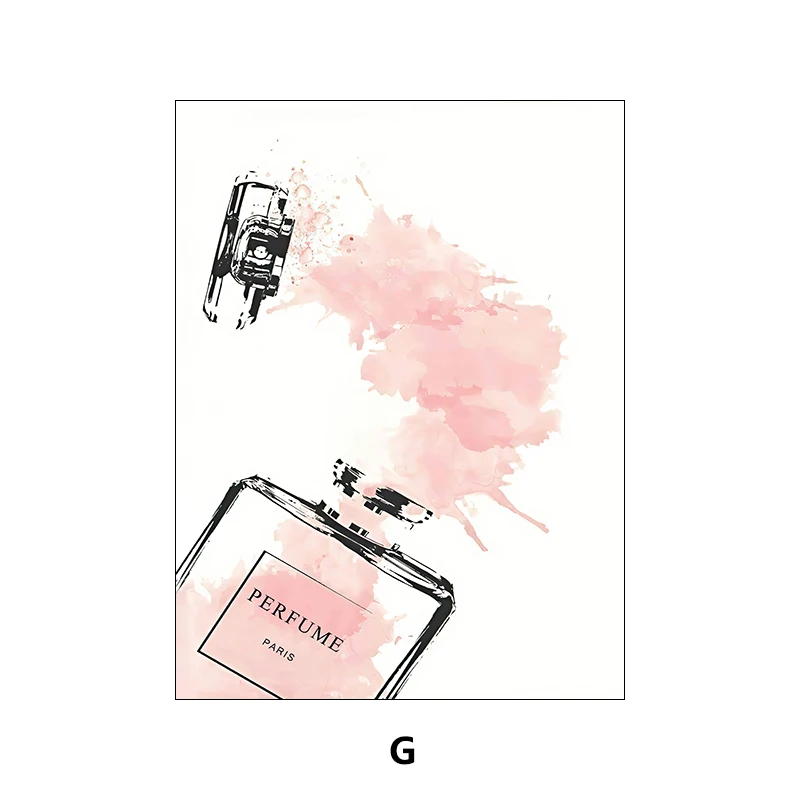 Plakat różowy makijaż i perfumy glamour Zielony