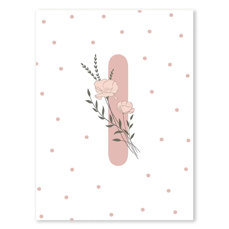 Różowy motyl i stokrotki - plakat do pokoju dziecka śliwka