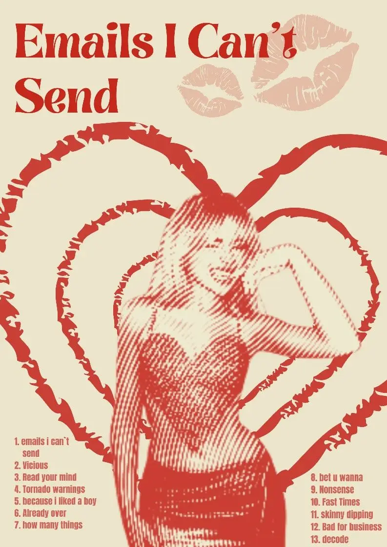 Plakat Sabrina Carpenter - vintage portret żółty