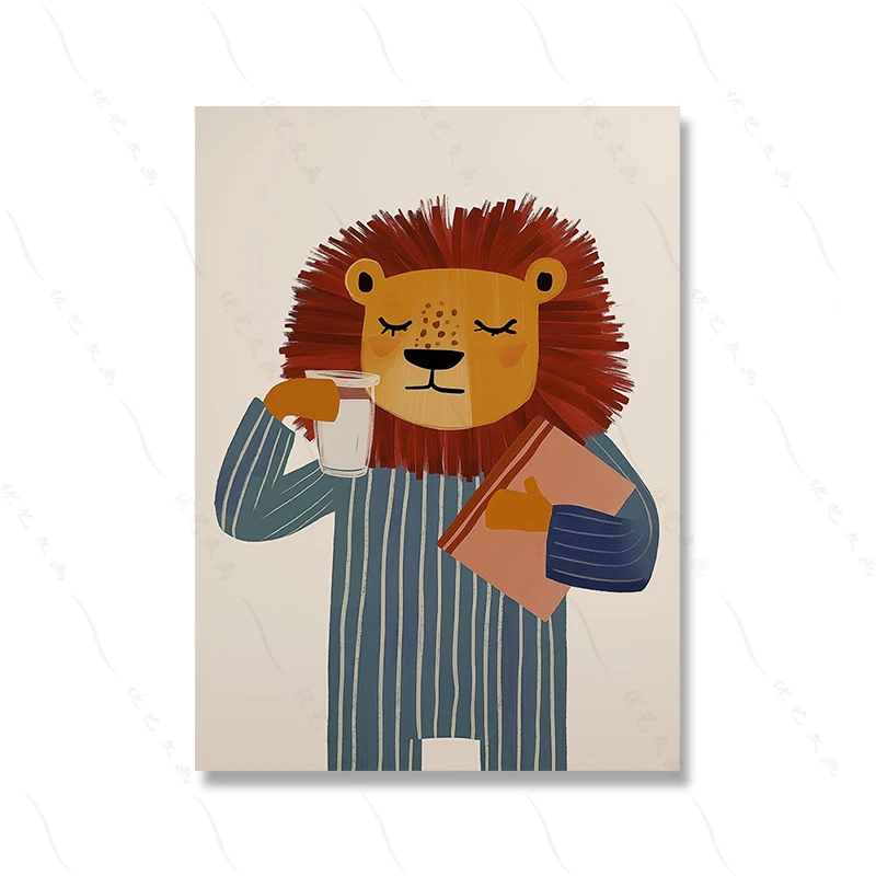 Plakat safari zwierzęta cyrk dla dzieci Wzór 9