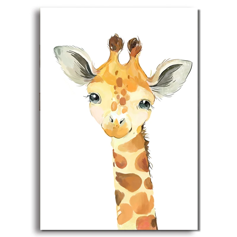 Plakat safari ze zwierzętami do pokoju dziecięcego Wzór 2