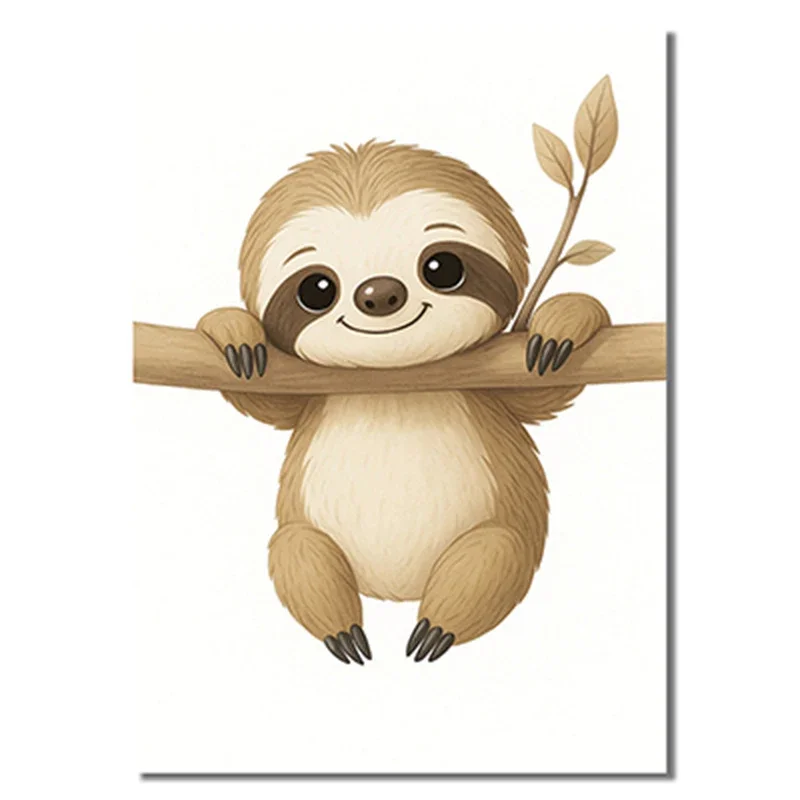 Plakat safari ze zwierzętami do pokoju dziecięcego Wzór 7