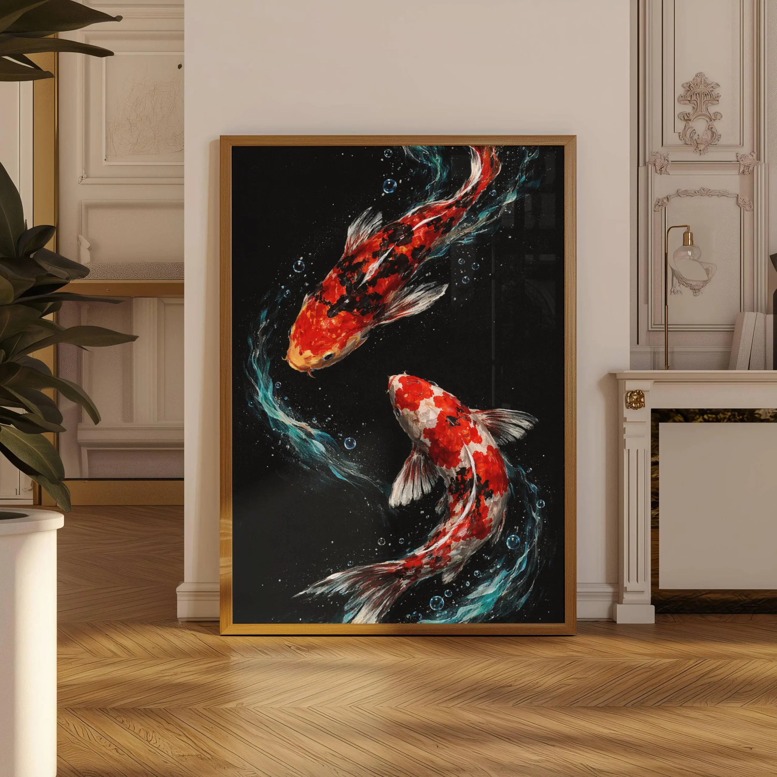 Kwiaty wiśni sakura - plakat japandi Wzór 7