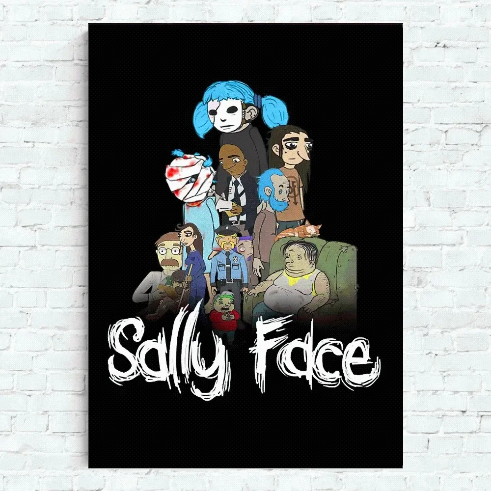 Plakat Sally Face - mroczna grafika do pokoju gracza No frame 2