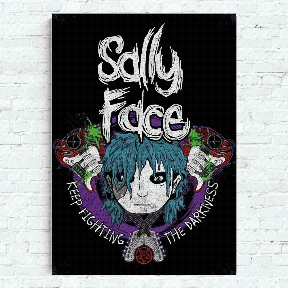 Plakat Sally Face - mroczna grafika do pokoju gracza No frame 3