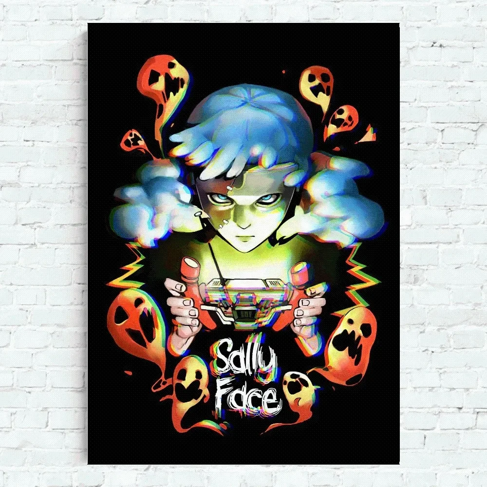 Plakat Sally Face - mroczna grafika do pokoju gracza No frame 7