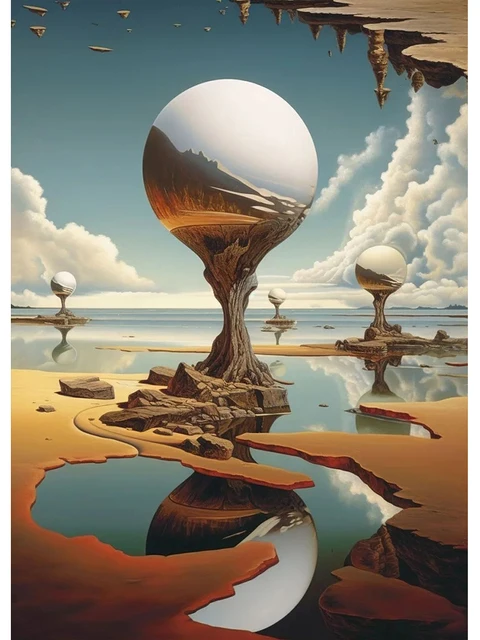 Plakat Salvador Dali surrealizm Błękitny