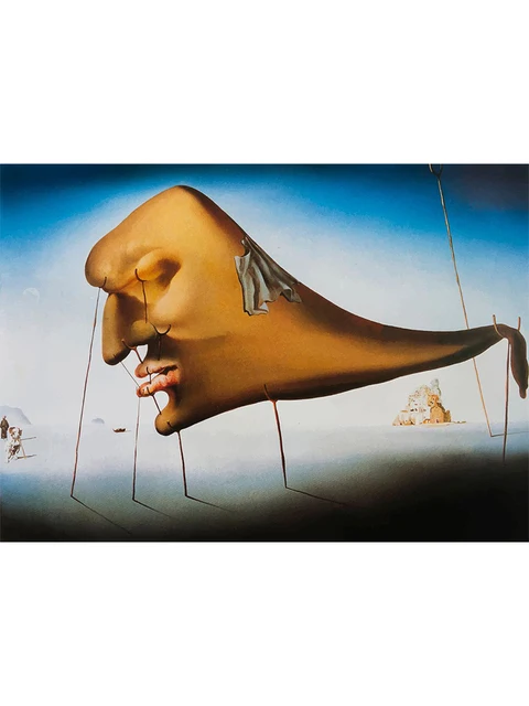 Plakat Salvador Dali surrealizm Zielony