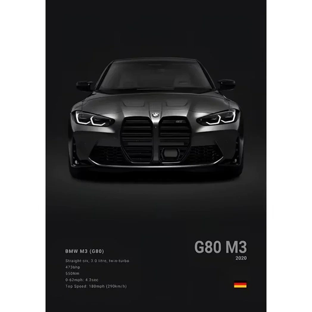 Plakat motoryzacyjny pop art - sportowe samochody Wzór 1