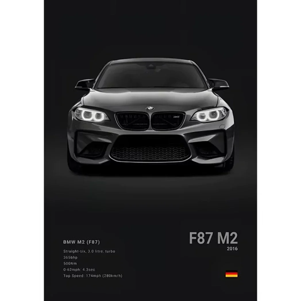 Plakat motoryzacyjny pop art - sportowe samochody Wzór 4