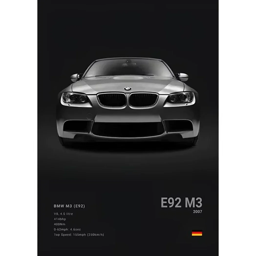 Plakat motoryzacyjny pop art - sportowe samochody Wzór 6