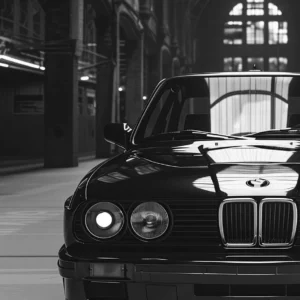 Sportowe BMW E30 – plakat czarno-biały Xx 1