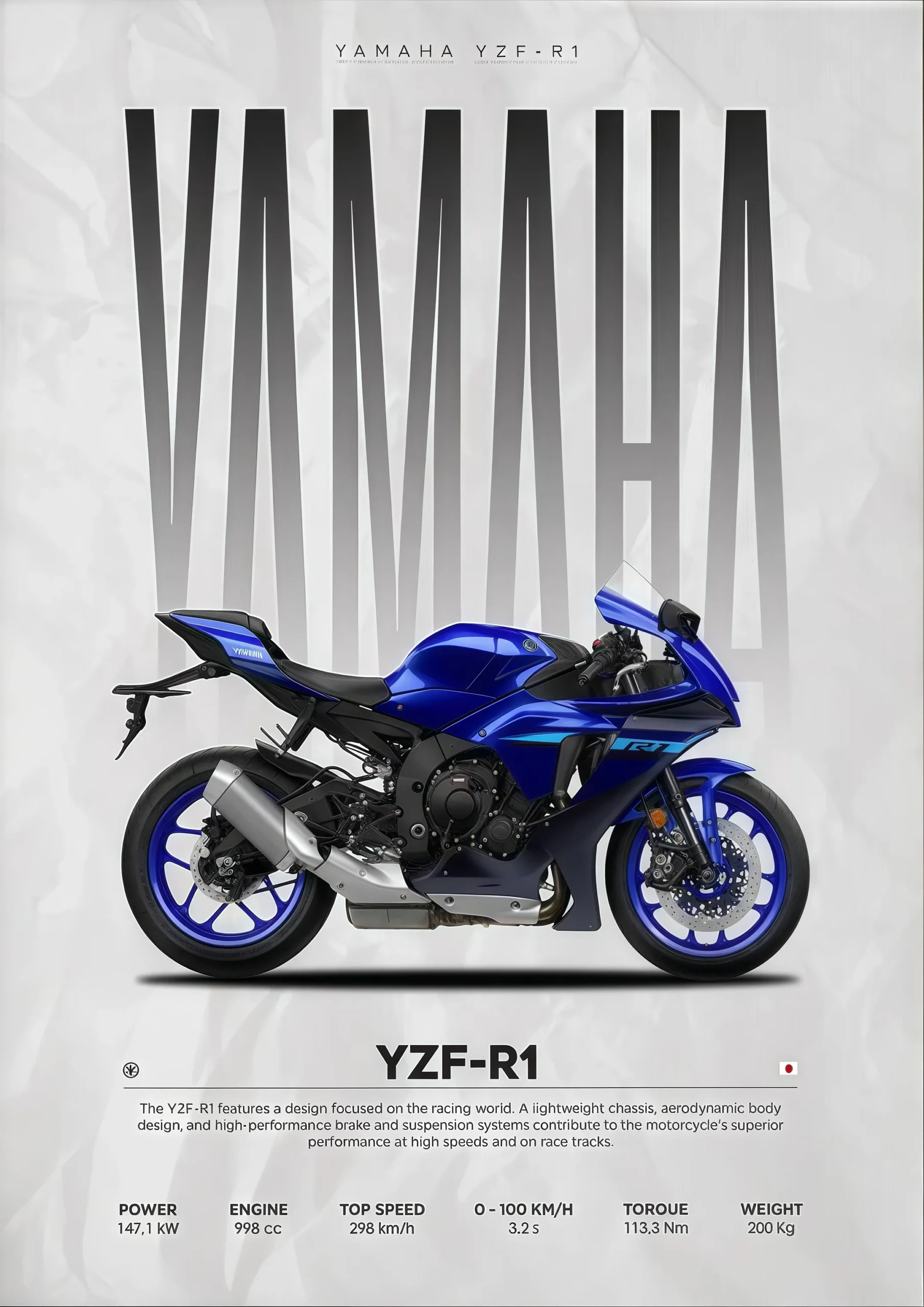 Plakat z luksusowym samochodem sportowym W16 750S Wzór 8