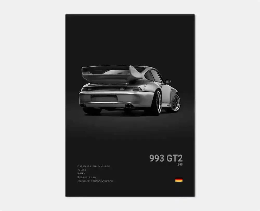 Plakat samochód sportowy Porsche 911 Wzór 1