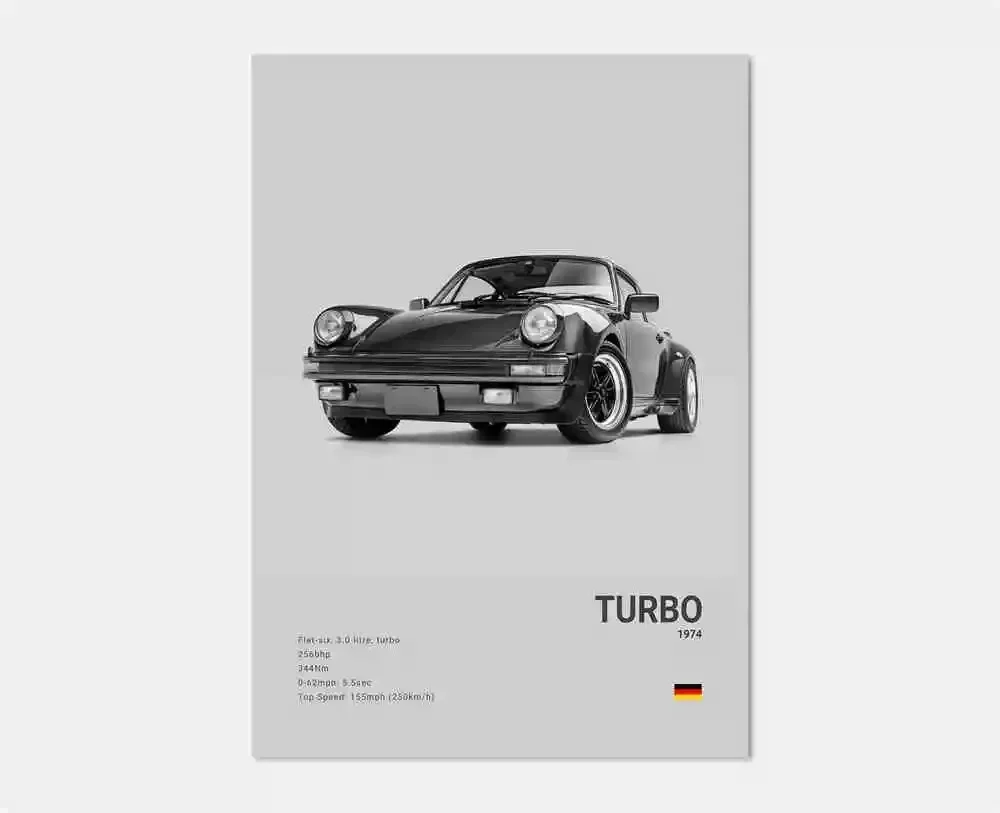 Plakat samochód sportowy Porsche 911 Wzór 12