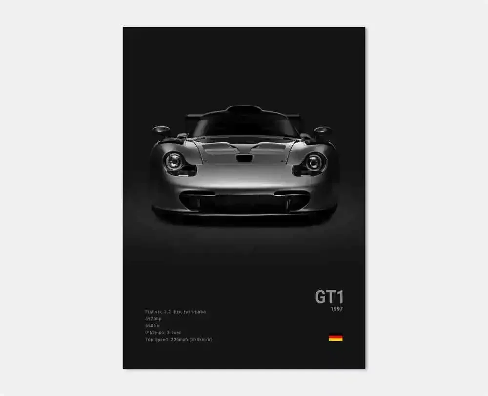 Plakat samochód sportowy Porsche 911 Wzór 3