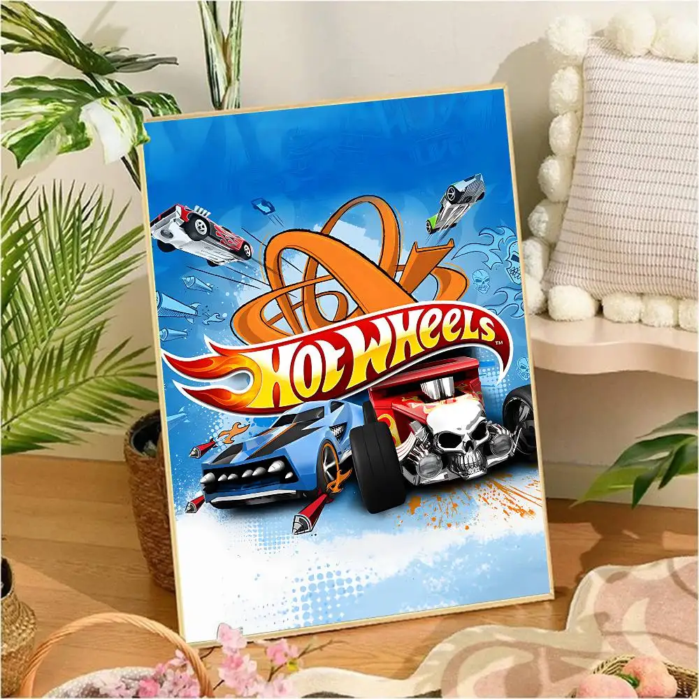 Plakat z samochodami i resorakami w stylu anime Wzór 5