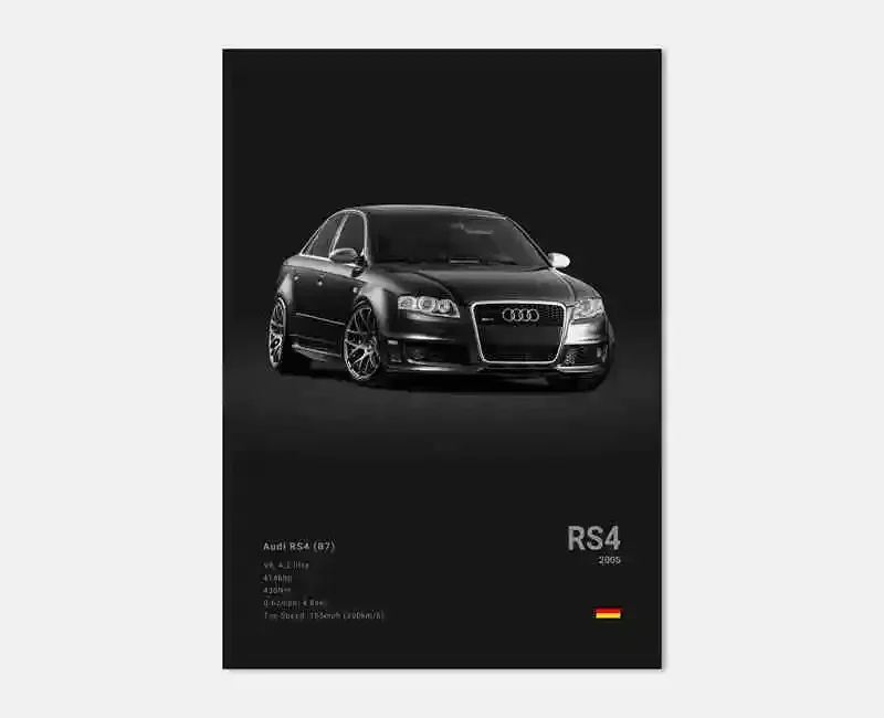 Plakat samochody sportowe - motoryzacja Wzór 4