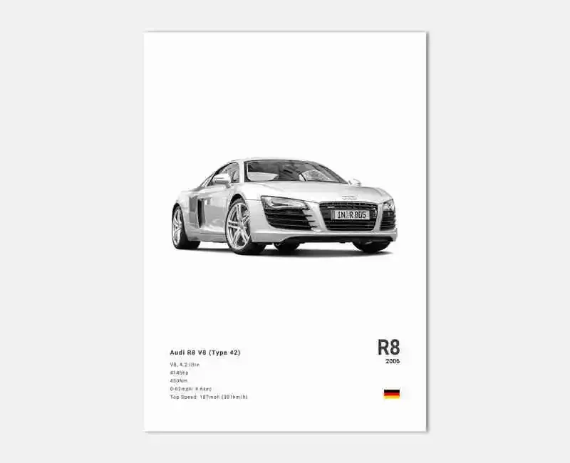 Plakat samochody sportowe - motoryzacja Wzór 5
