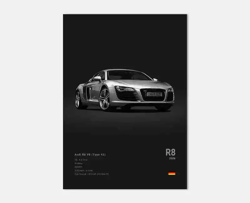 Plakat samochody sportowe - motoryzacja Wzór 7