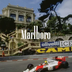 Plakat samochody sportowe Monaco vintage Wzór 1