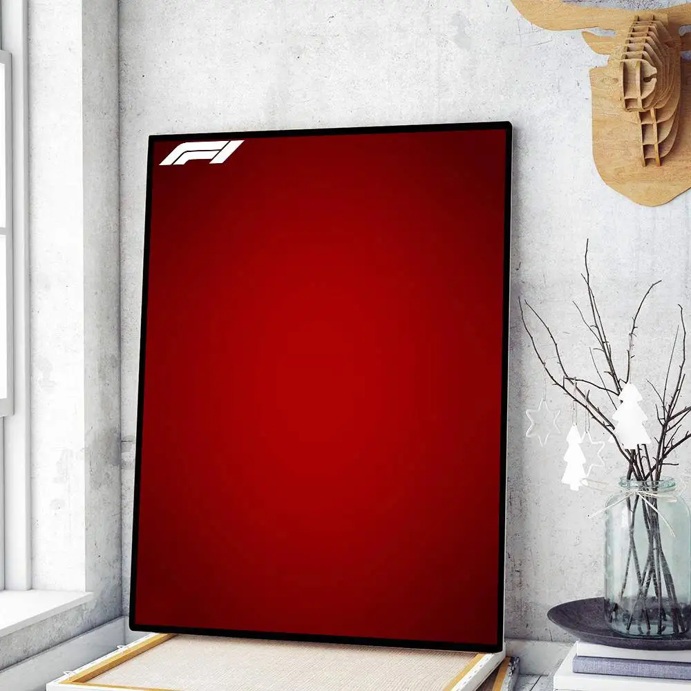 Plakat samochody wyścigowe minimalistyczny gradient Czarny