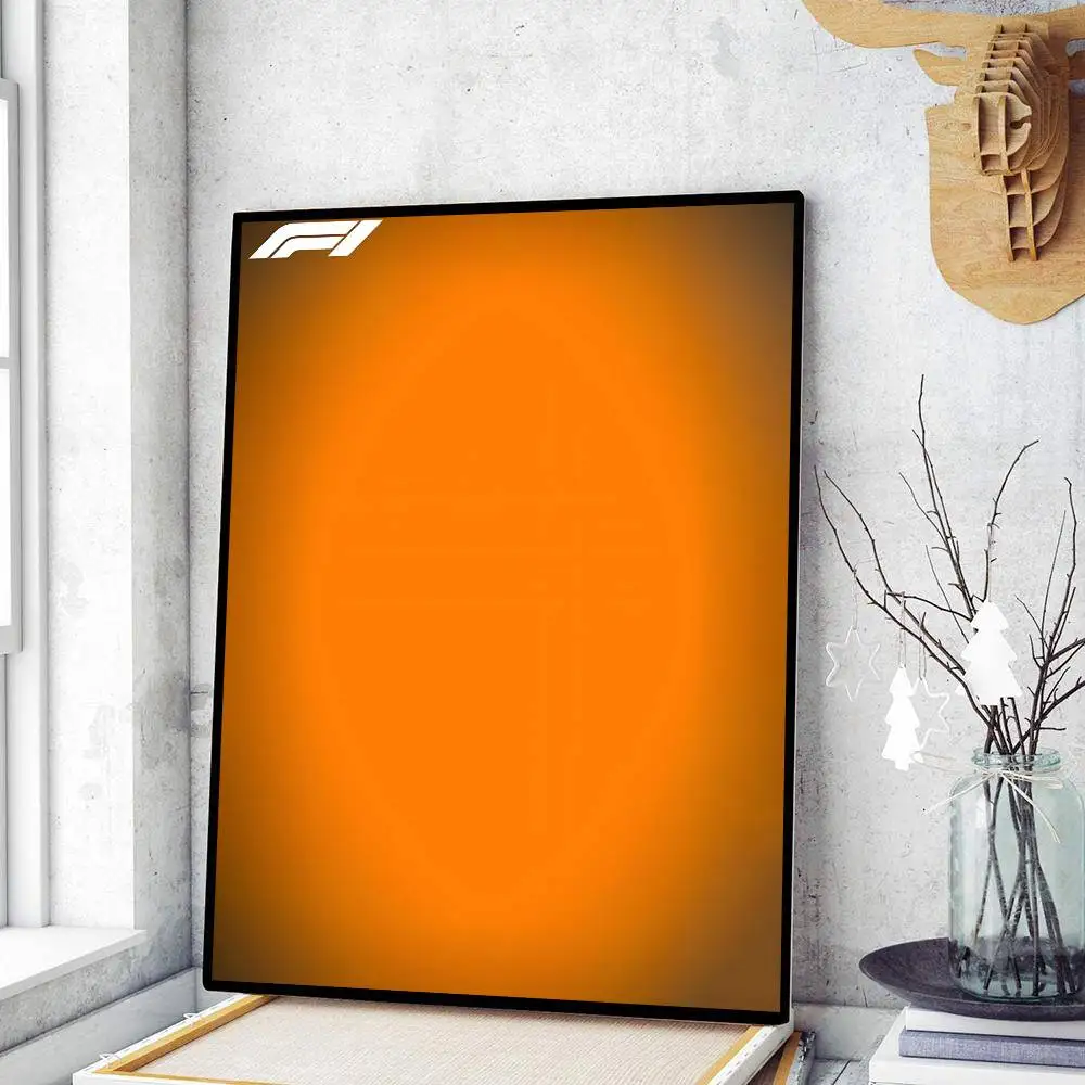 Plakat samochody wyścigowe minimalistyczny gradient Czerwony