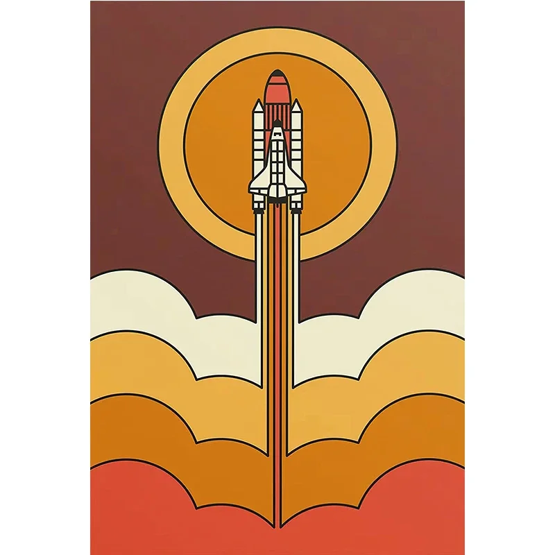 Plakat minimalistyczny samolot naddźwiękowy Burgundia