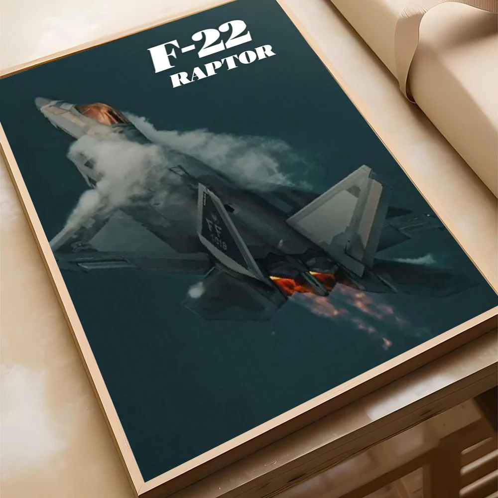 Plakat samoloty myśliwskie - lotnicza dekoracja ścienna Czerwony