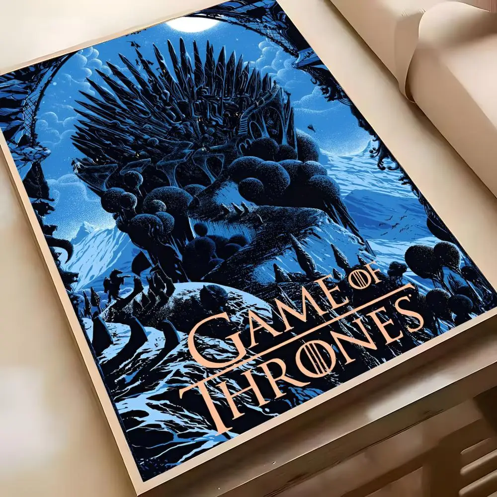 Plakat samoprzylepny Gra o Tron Czarny13