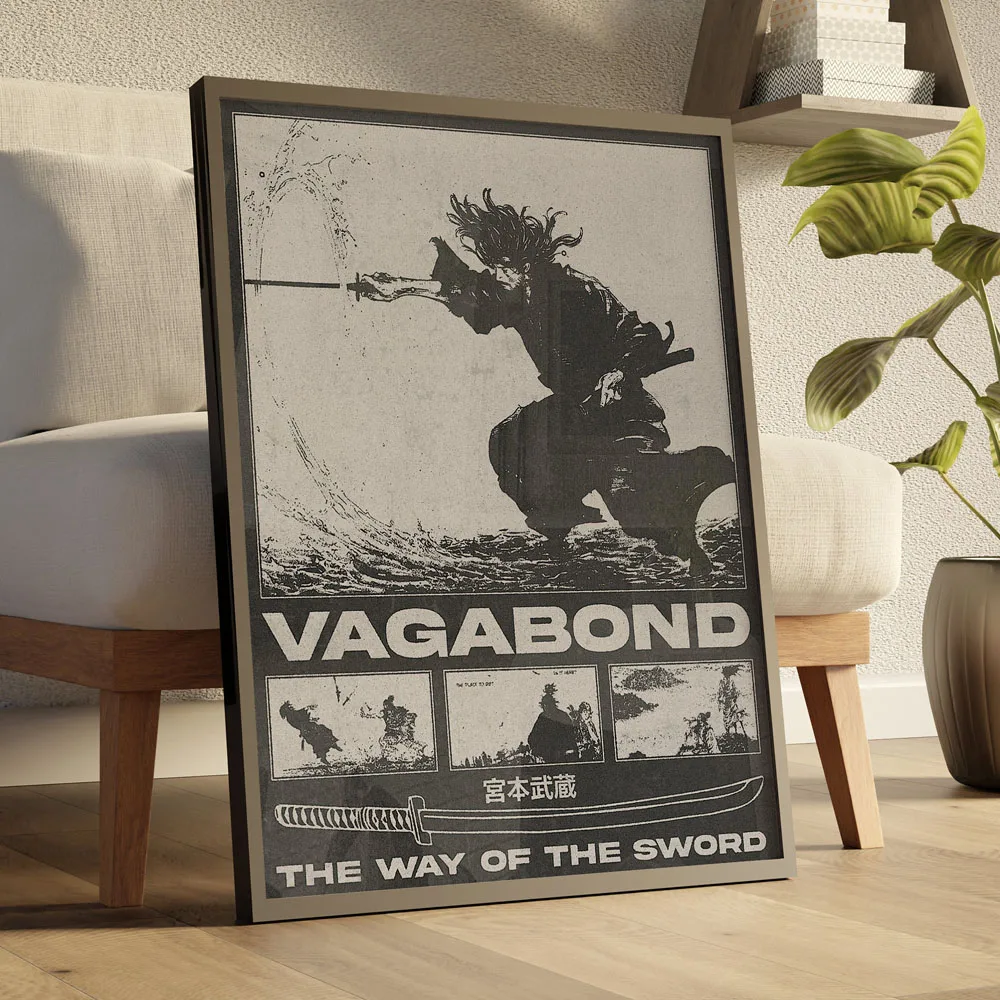 Plakat samuraj Miyamoto Musashi Vagabond Wzór 3