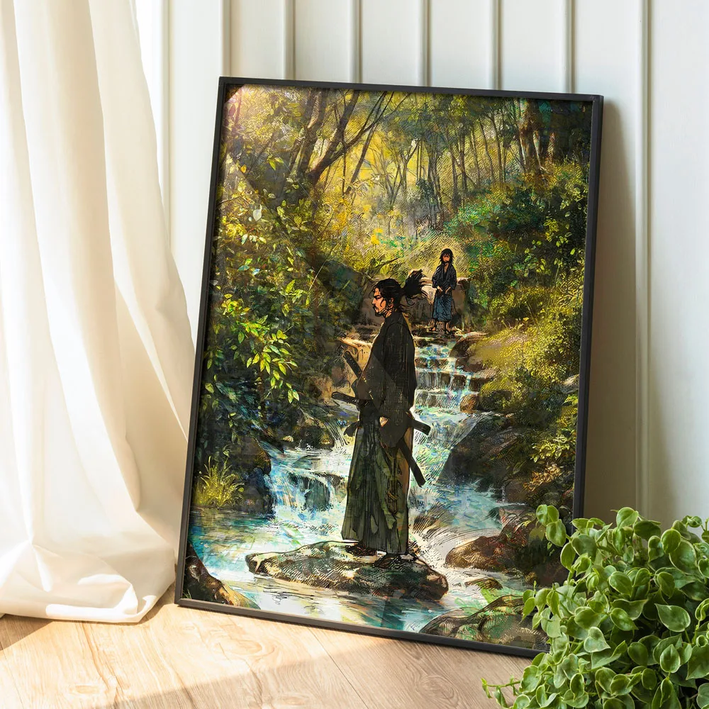 Plakat samuraj Miyamoto Musashi Vagabond Wzór 5
