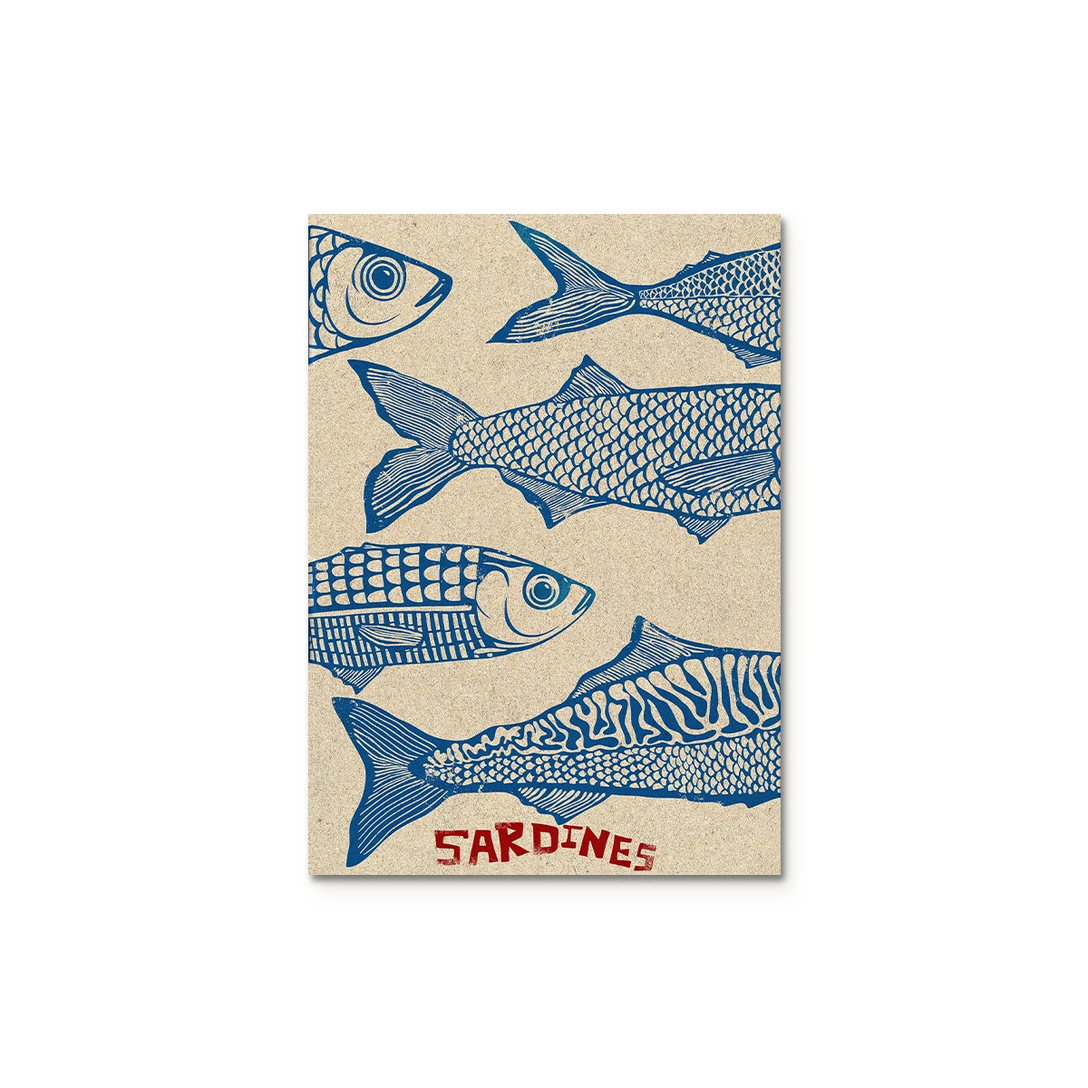 Sardynki - retro plakat do kuchni Wzór 4