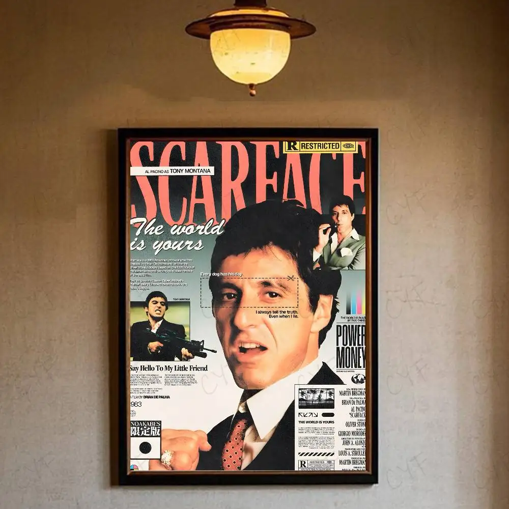 Plakat filmowy Scarface - kultowy kadr Wzór 8