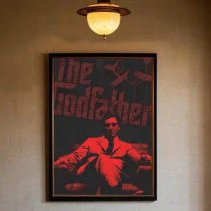 Scarface - plakat filmowy retro Biały