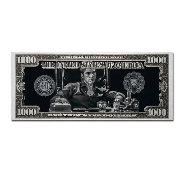 Scarface Tony Montana - plakat filmowy na płótnie Wzór 1