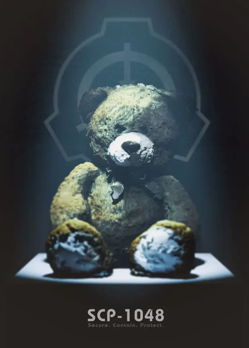 Plakat SCP Foundation - grafika dla fanów horroru Zielony