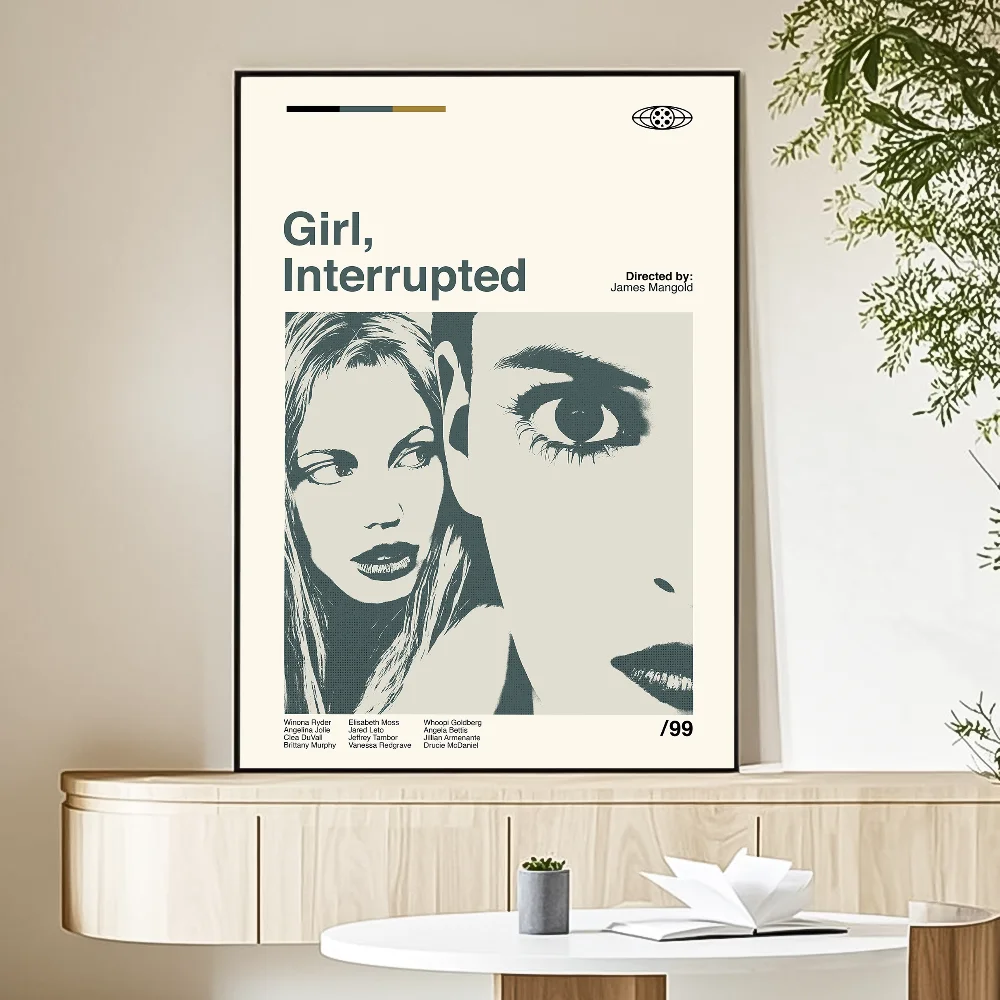 Plakat serialowy w stylu retro Niebieski