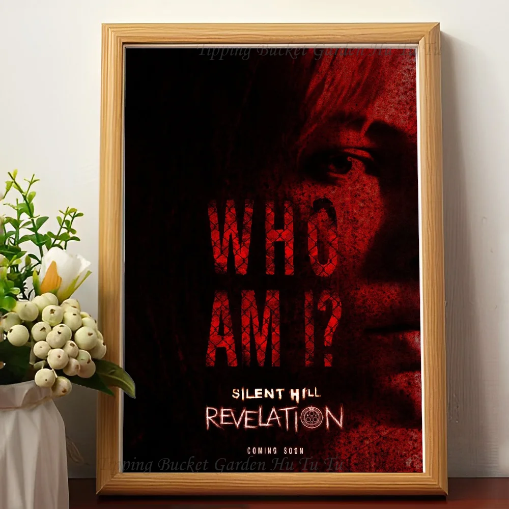 Silent Hill - plakat horroru na płótnie Czerwony