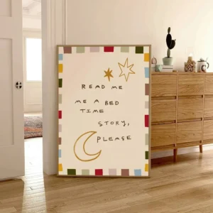 Plakat Sleep Tight Eklektyczny Rysunek Niebieski