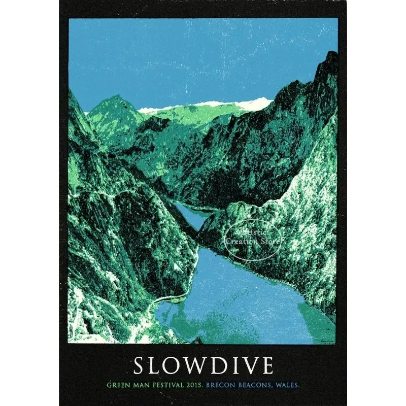 Plakat Slowdive Souvlaki - vintage rock Wzór 1