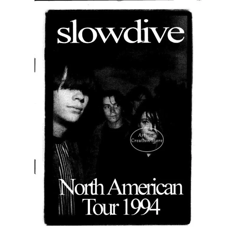 Plakat Slowdive Souvlaki - vintage rock Wzór 2