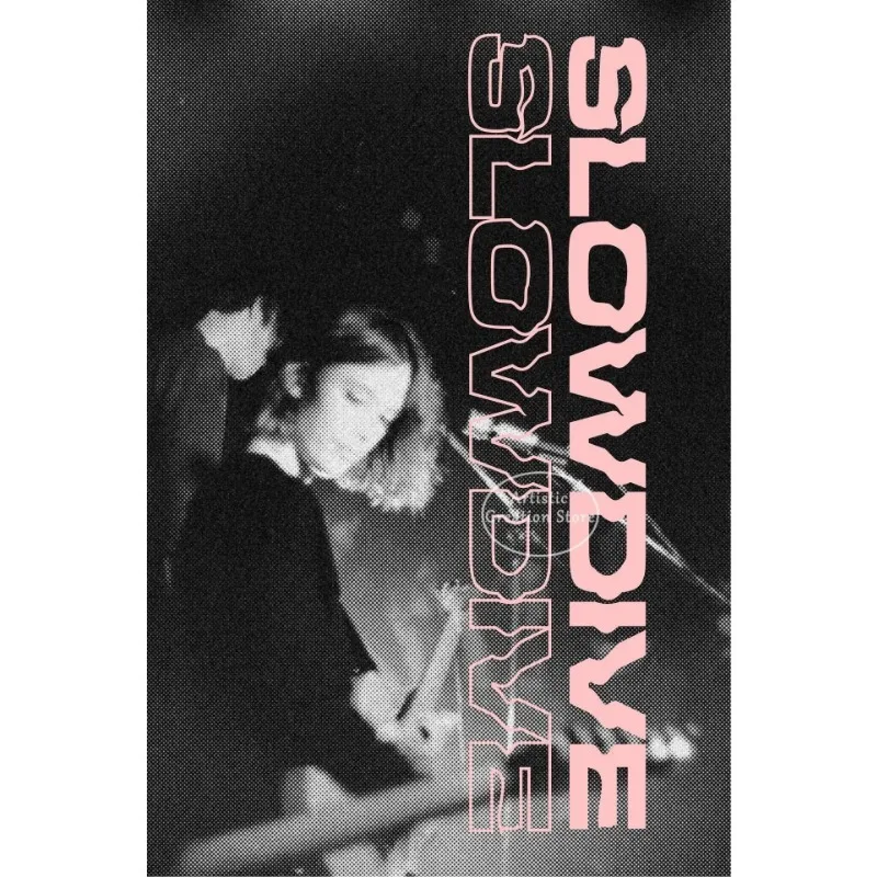Plakat Slowdive Souvlaki - vintage rock Wzór 6