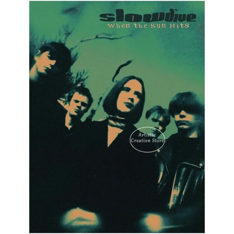 Plakat Slowdive Souvlaki - vintage rock Wzór 7