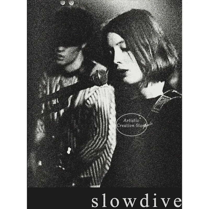 Plakat Slowdive Souvlaki - vintage rock Wzór 8