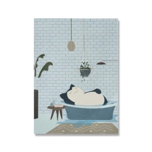 Plakat Snorlax do łazienki w stylu anime Wzór 1