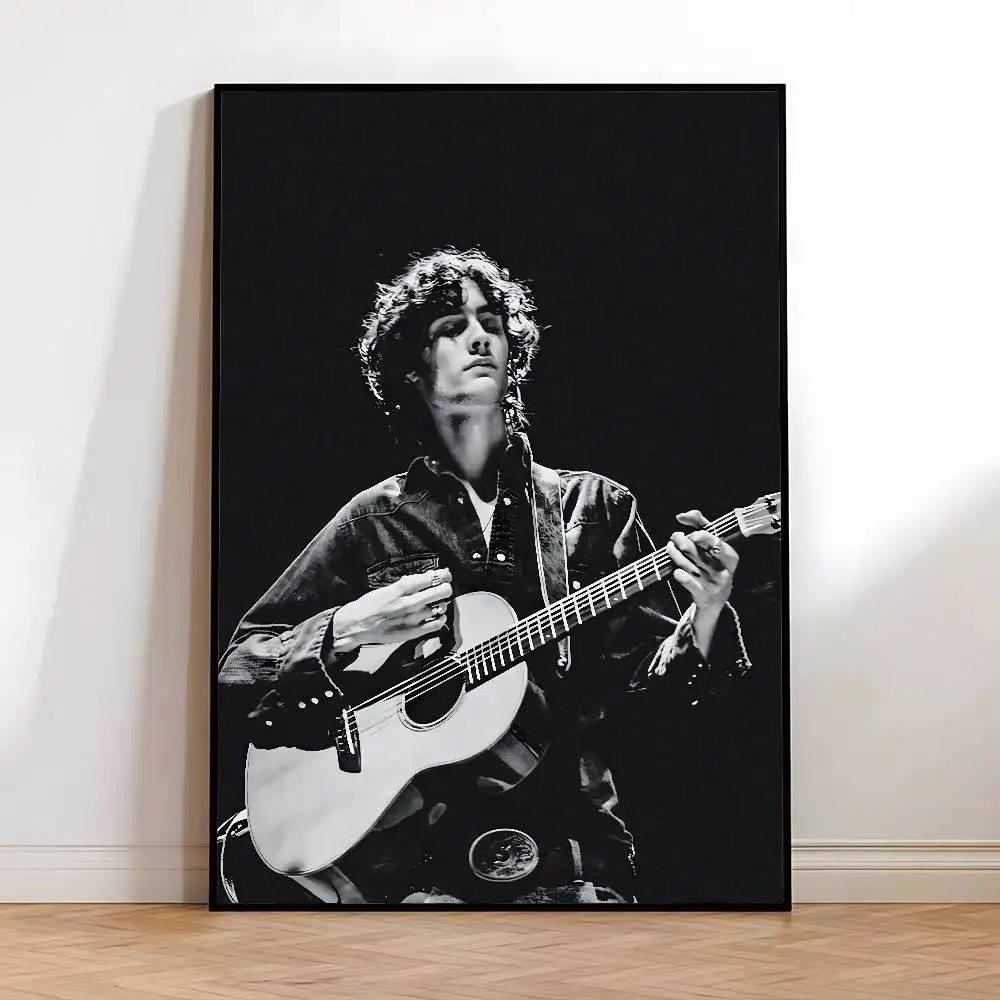 Plakat Sombr - portret wokalisty Czarny